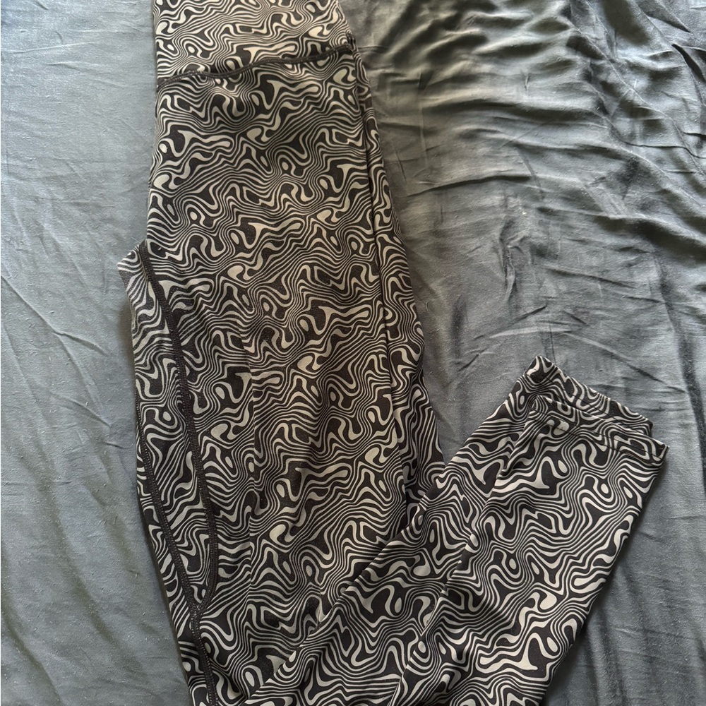 Balance Athletica Black and White Swirl Leggings